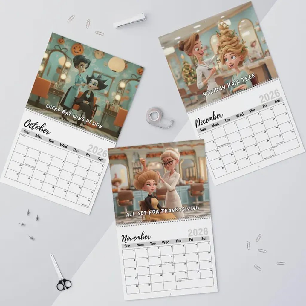 💇📅 2026 Snip & Giggle Stylist Humor Calendar