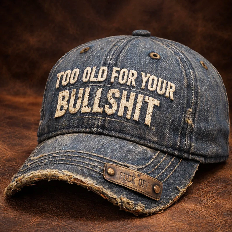 🏆Flash Sale 60% OFF - ❤️Too Old to Care Motorcycle Cap🎁