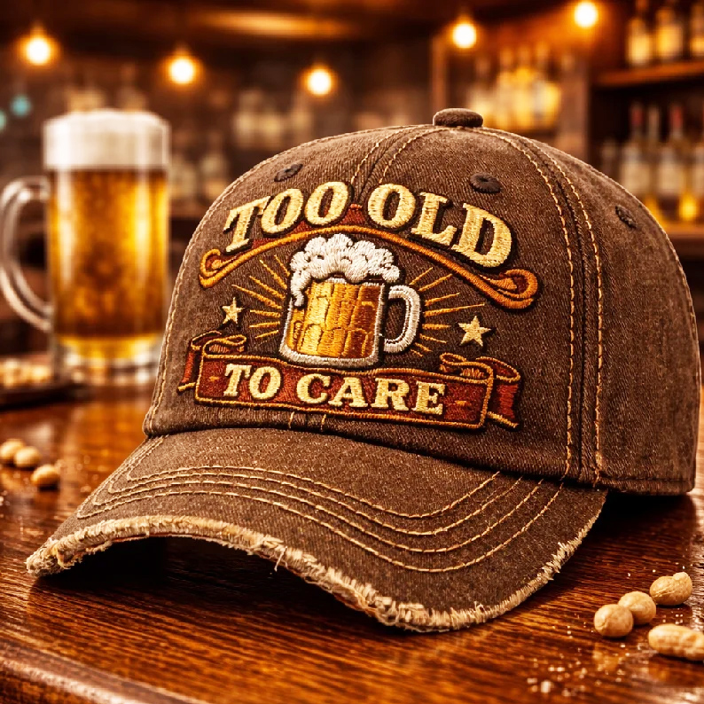🏆Flash Sale 60% OFF - ❤️Too Old to Care Motorcycle Cap🎁