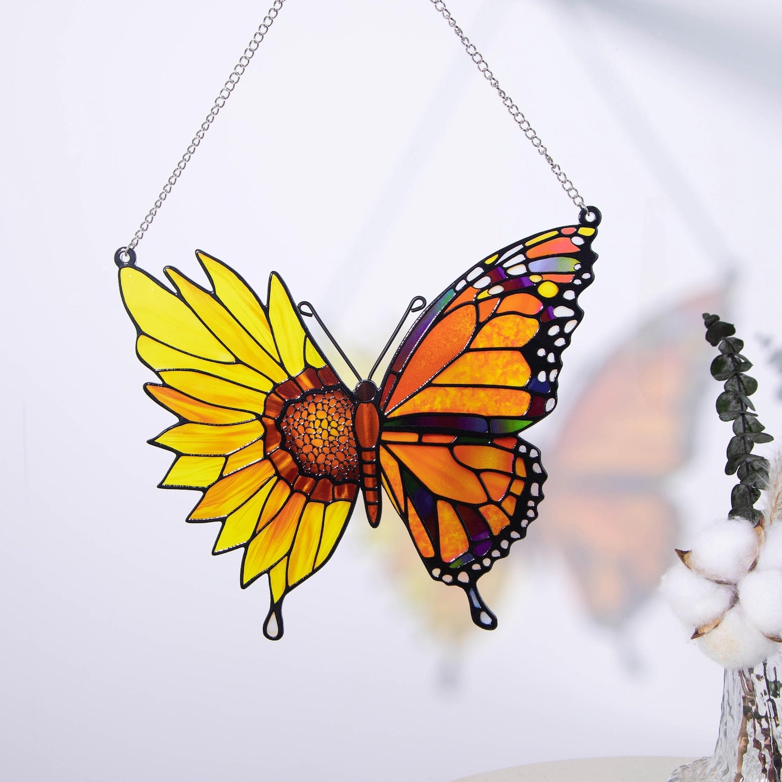 🎄Christmas 50% Off--Butterfly Sunflower Suncatcher
