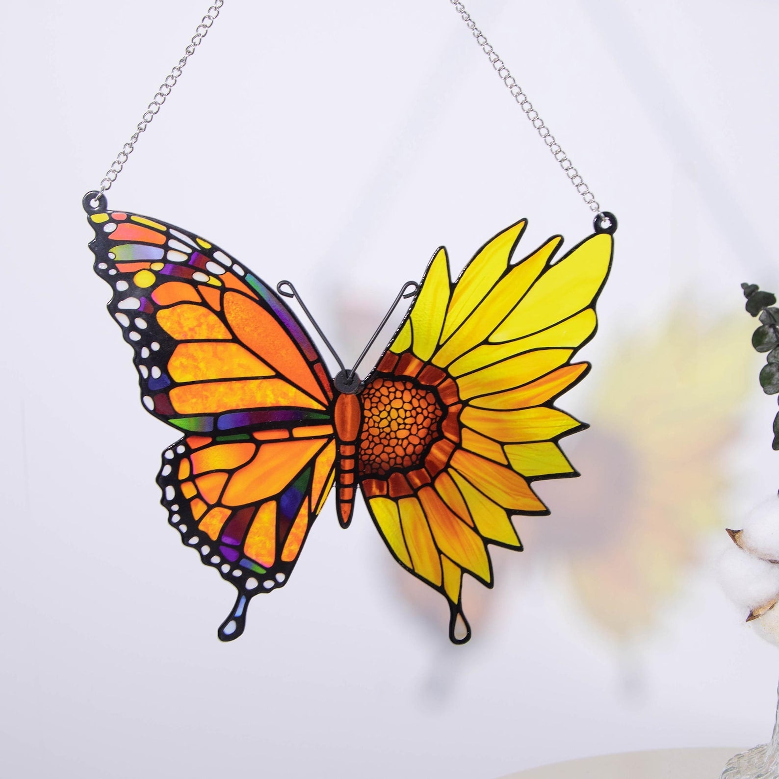 🎄Christmas 50% Off--Butterfly Sunflower Suncatcher