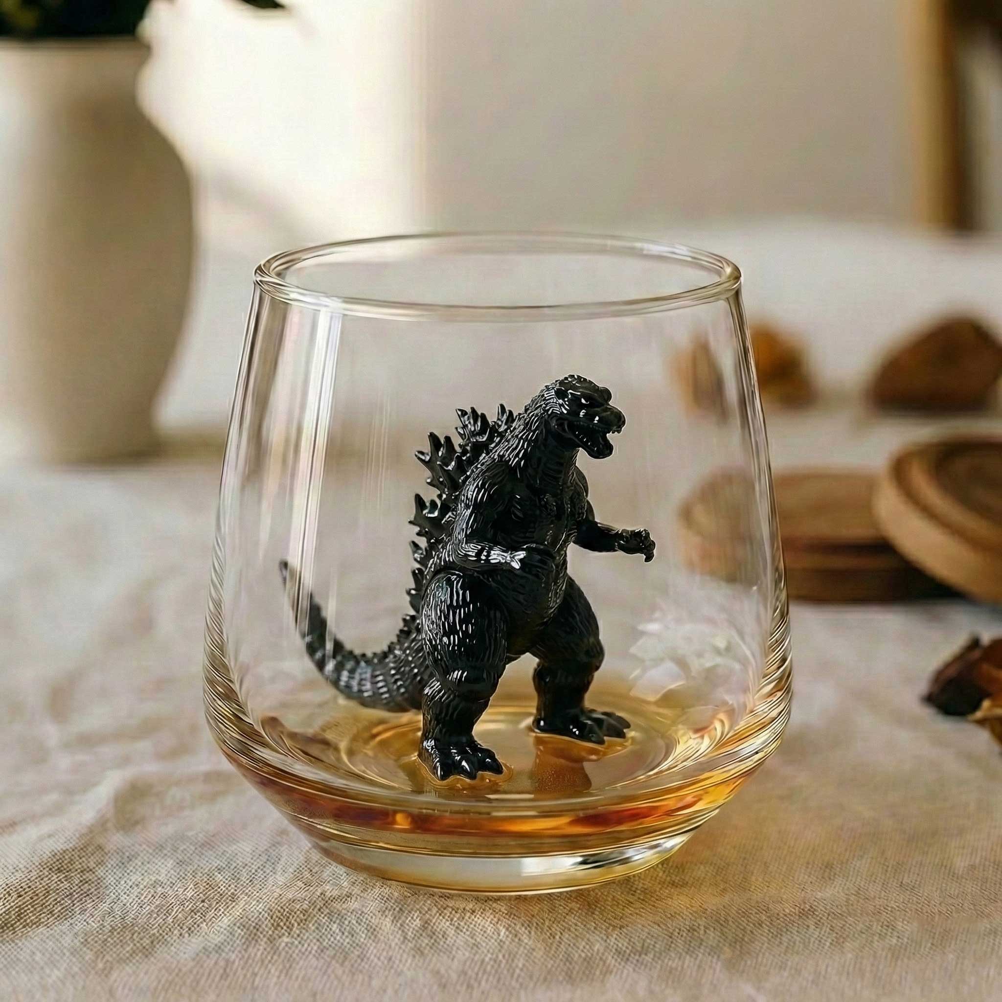 Godzilla 3D Figurine Whiskey Glass