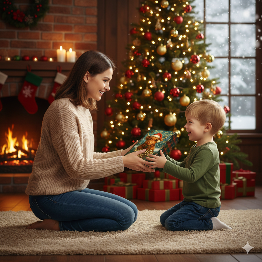  🌲Christmas Gift--Highland Cow Advent Calendar 2025