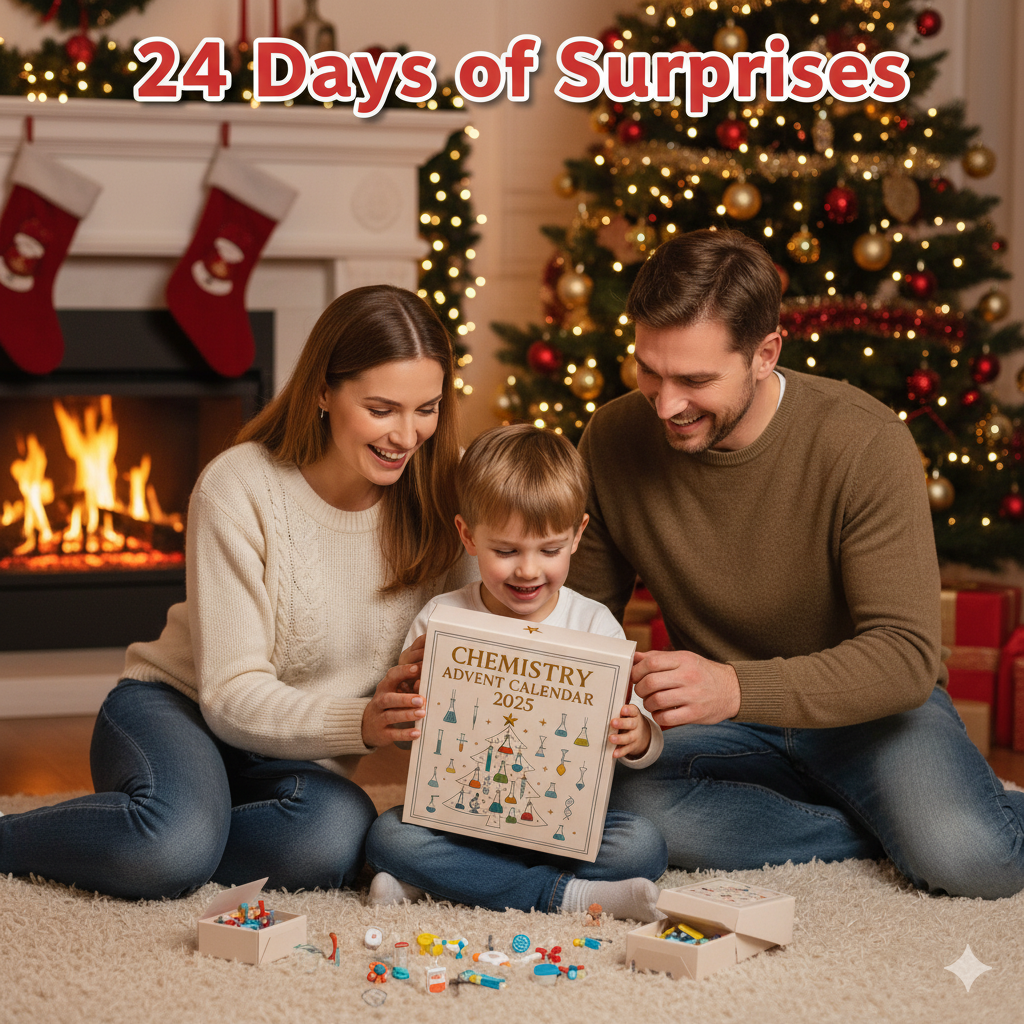 🌲Christmas Gift 50% Off--2025 Chemistry Advent Calendar - A Scientific Christmas Countdown