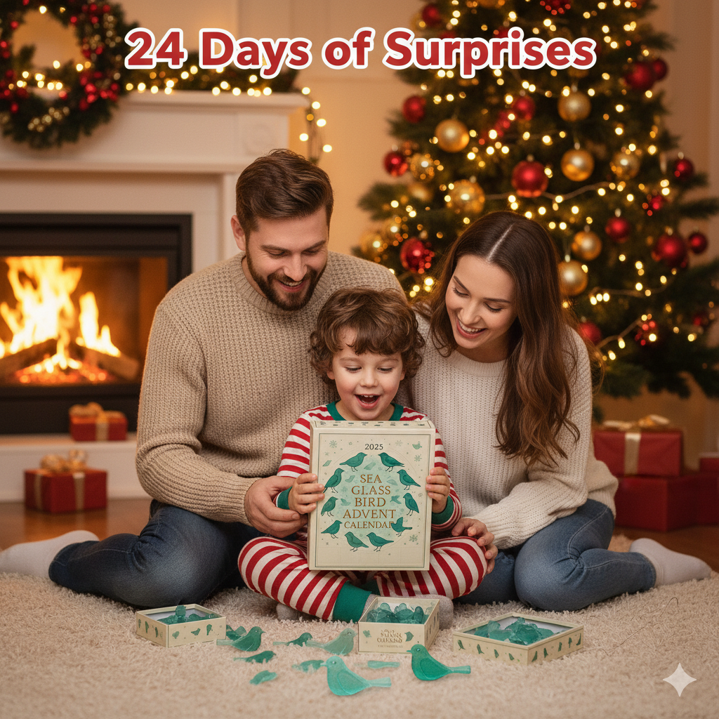 LAST DAY 50% OFF--🐦Sea Glass Bird Advent Calendar 2025