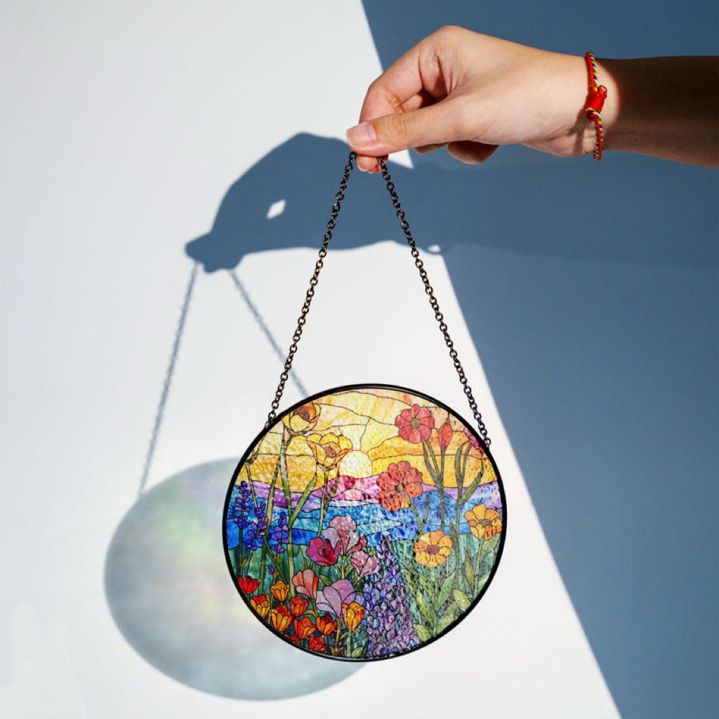 🔥🔥LAST DAY BIG SALE--Acrylic Beach Sunset Suncatcher Ornament