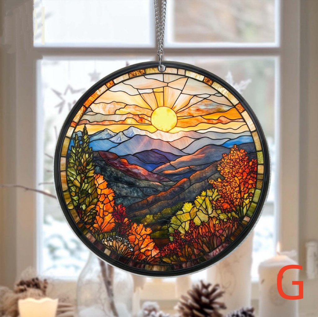 🔥🔥LAST DAY BIG SALE--Beach Sunset Suncatcher Ornament