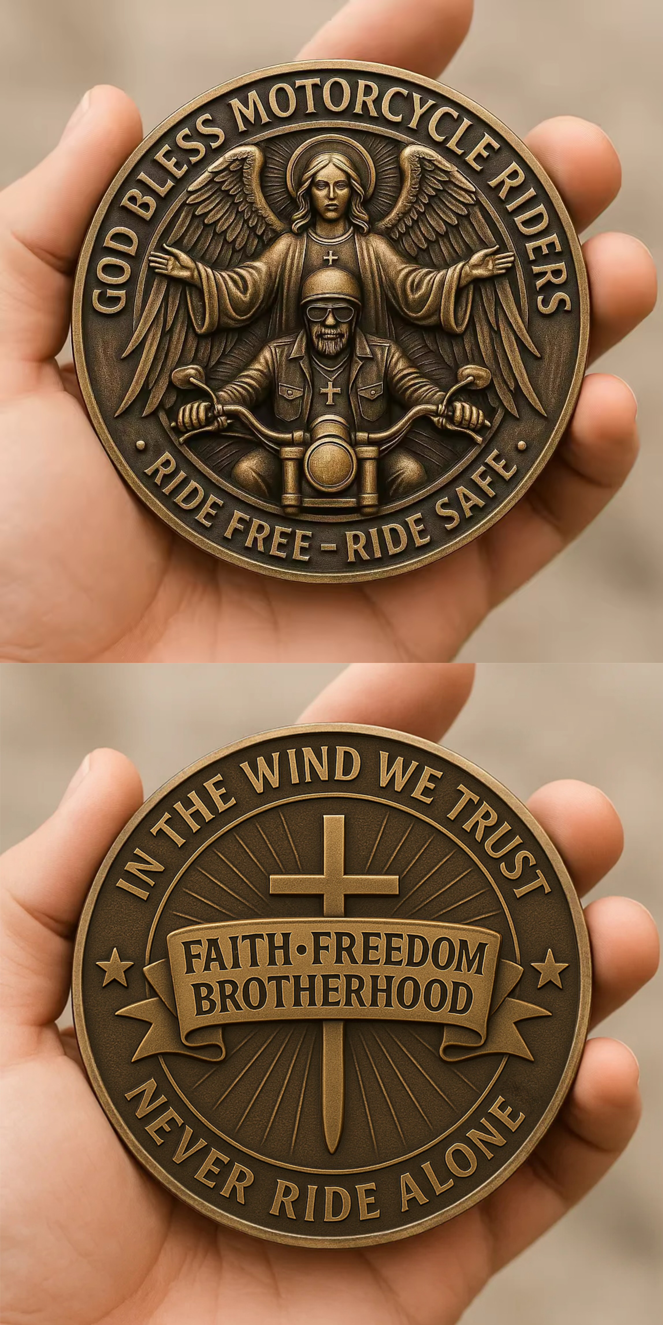 Motorcycle Blessing Coin