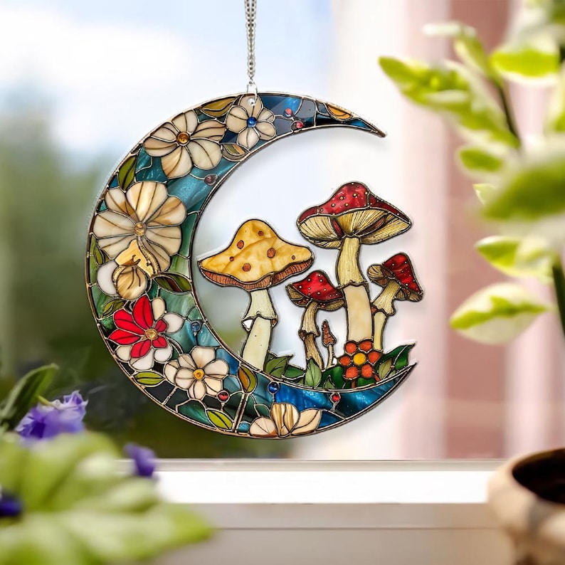 🔥🔥2025 Mother's Day Gift 50% Off--Mushrooms Suncatcher Ornament