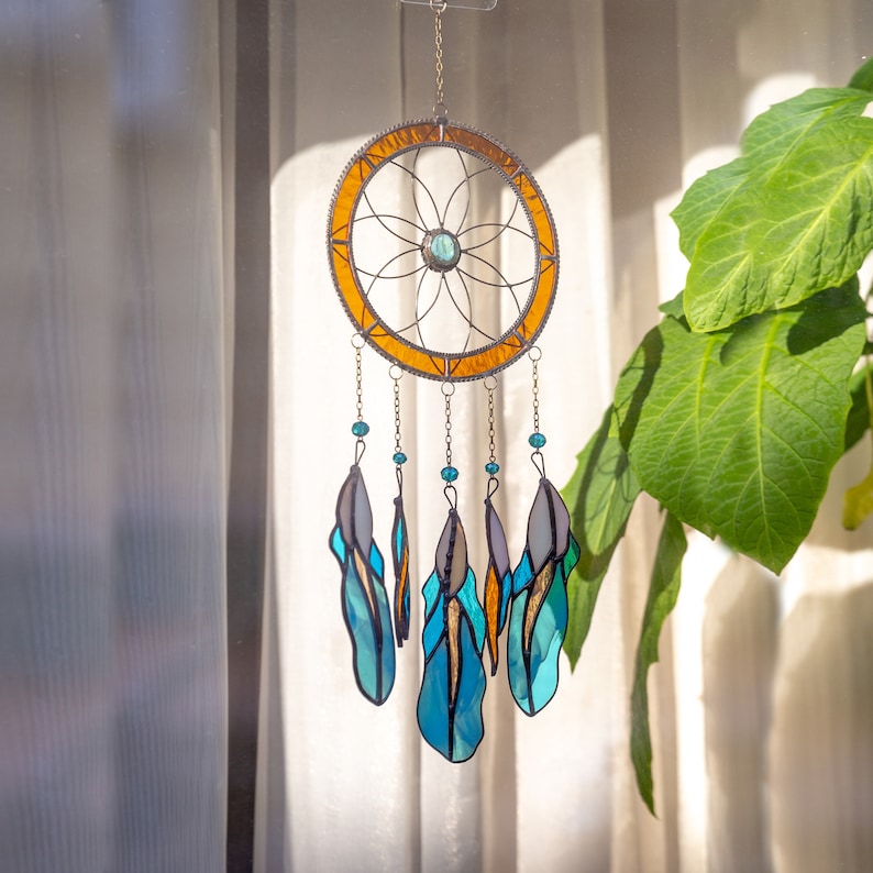 🔥🔥2025 Mother's Day Gift 50% Off--Cute Feather Dreamcatcher  Suncatcher Ornament