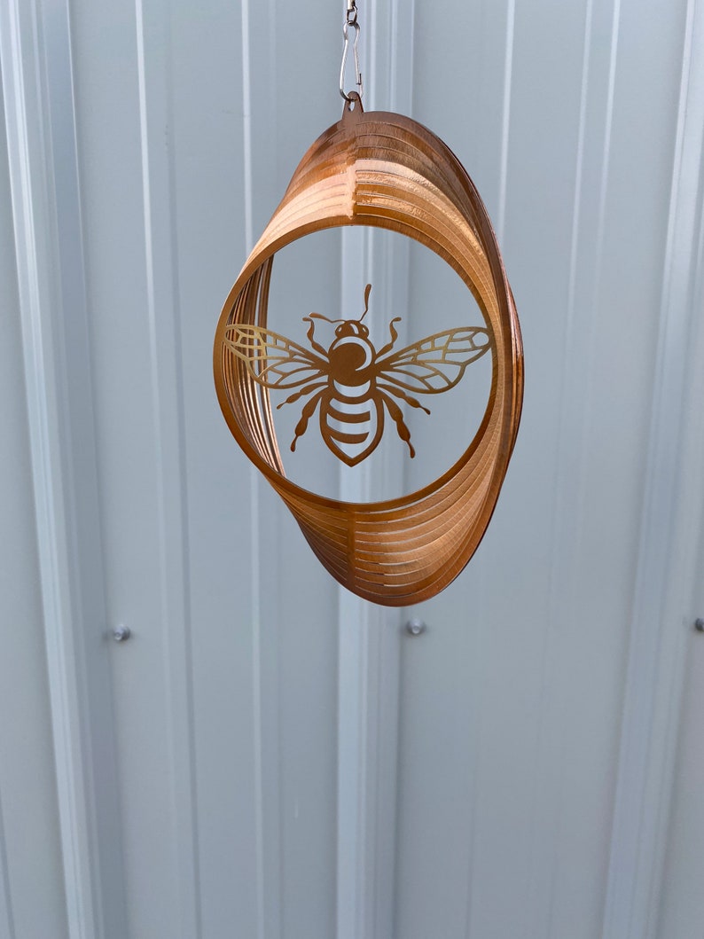 Honey Bee Metal Art Wind Spinner
