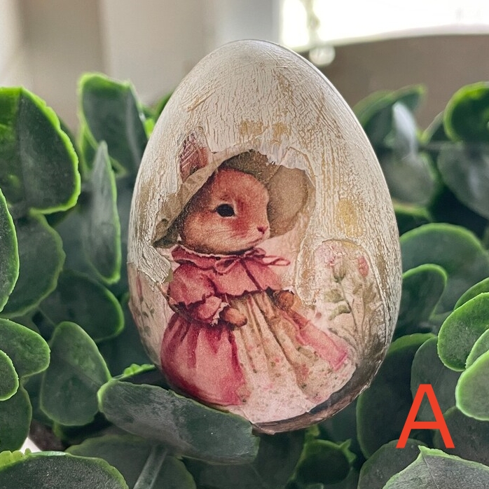 Vintage Rabbit Easter Eggs