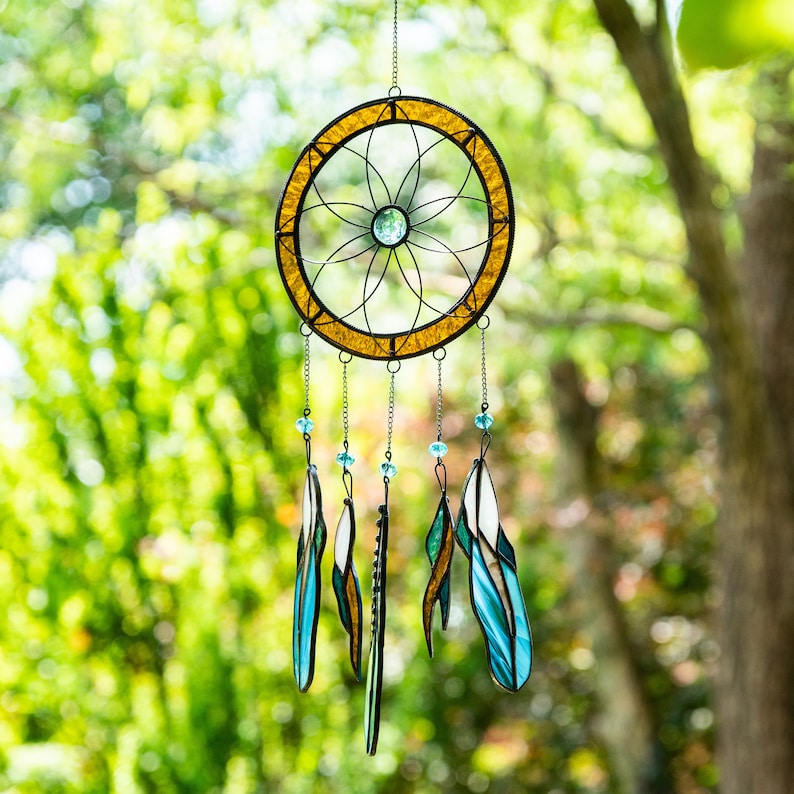 🔥🔥2025 Mother's Day Gift 50% Off--Cute Feather Dreamcatcher  Suncatcher Ornament