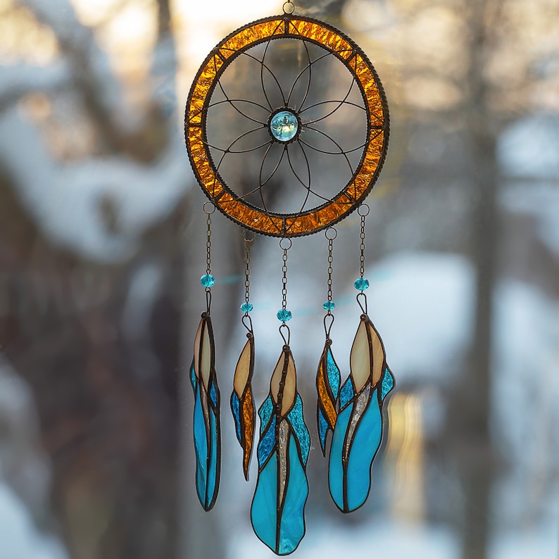🔥🔥2025 Mother's Day Gift 50% Off--Cute Feather Dreamcatcher  Suncatcher Ornament
