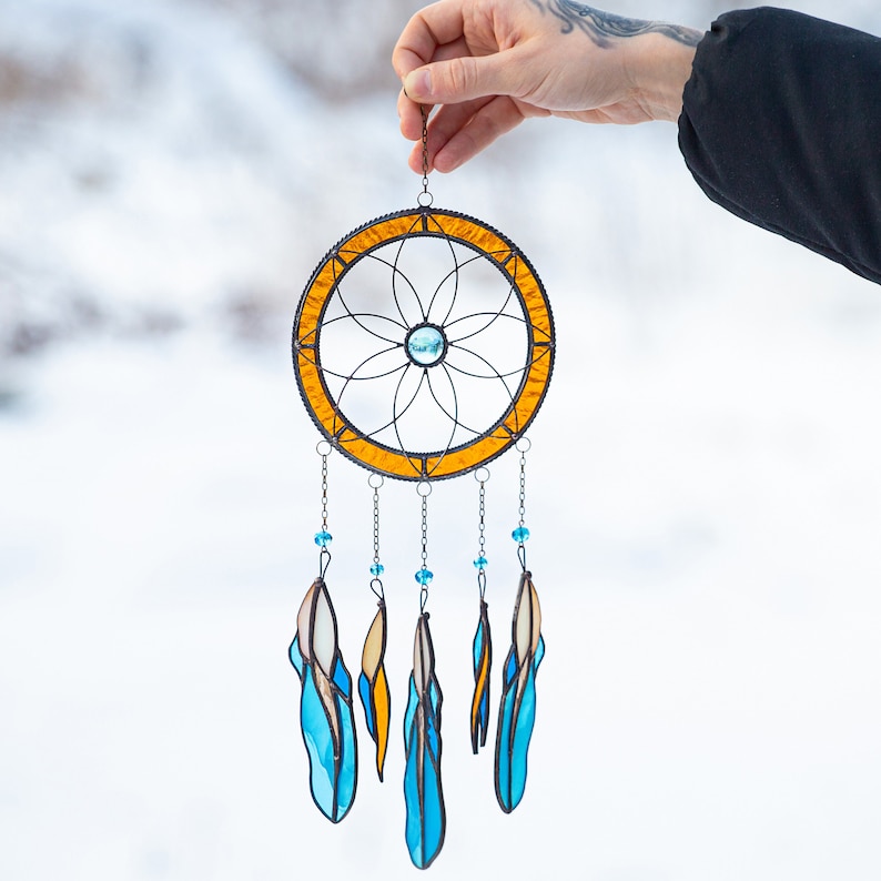 🔥🔥2025 Mother's Day Gift 50% Off--Cute Feather Dreamcatcher  Suncatcher Ornament