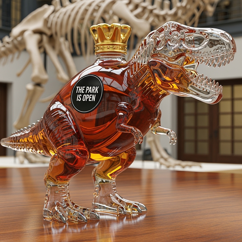 🥃🦖Dinosaur Whiskey Bottle
