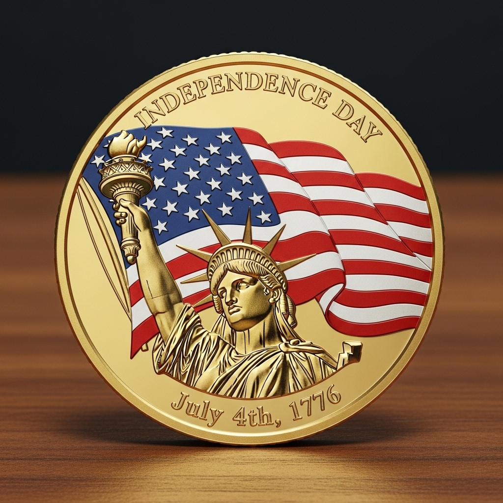 4th of July Gift--Independence Day Commemorative Coin