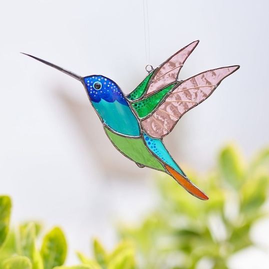 Hummingbird suncatcher window hangings