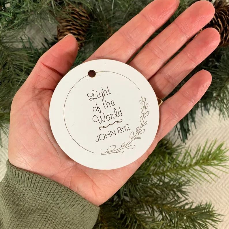 Names of Jesus Wood Christmas Ornament