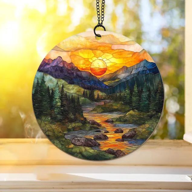 🔥🔥LAST DAY BIG SALE--Beach Sunset Suncatcher Ornament