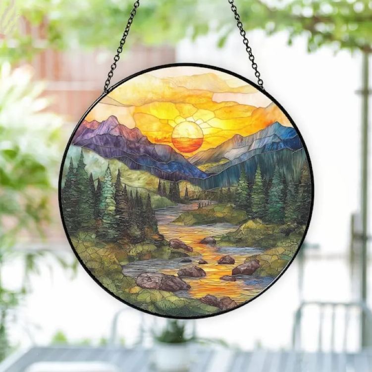 🔥🔥LAST DAY BIG SALE--Beach Sunset Suncatcher Ornament