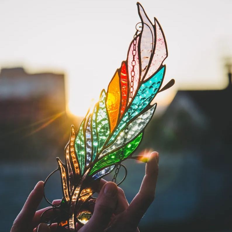 🔥🔥2025 Mother's Day Gift 50% Off--Feathers Suncatcher Ornament