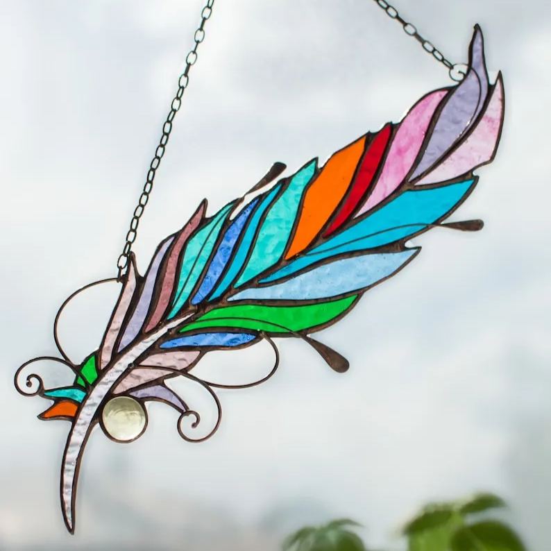 🔥🔥2025 Mother's Day Gift 50% Off--Feathers Suncatcher Ornament