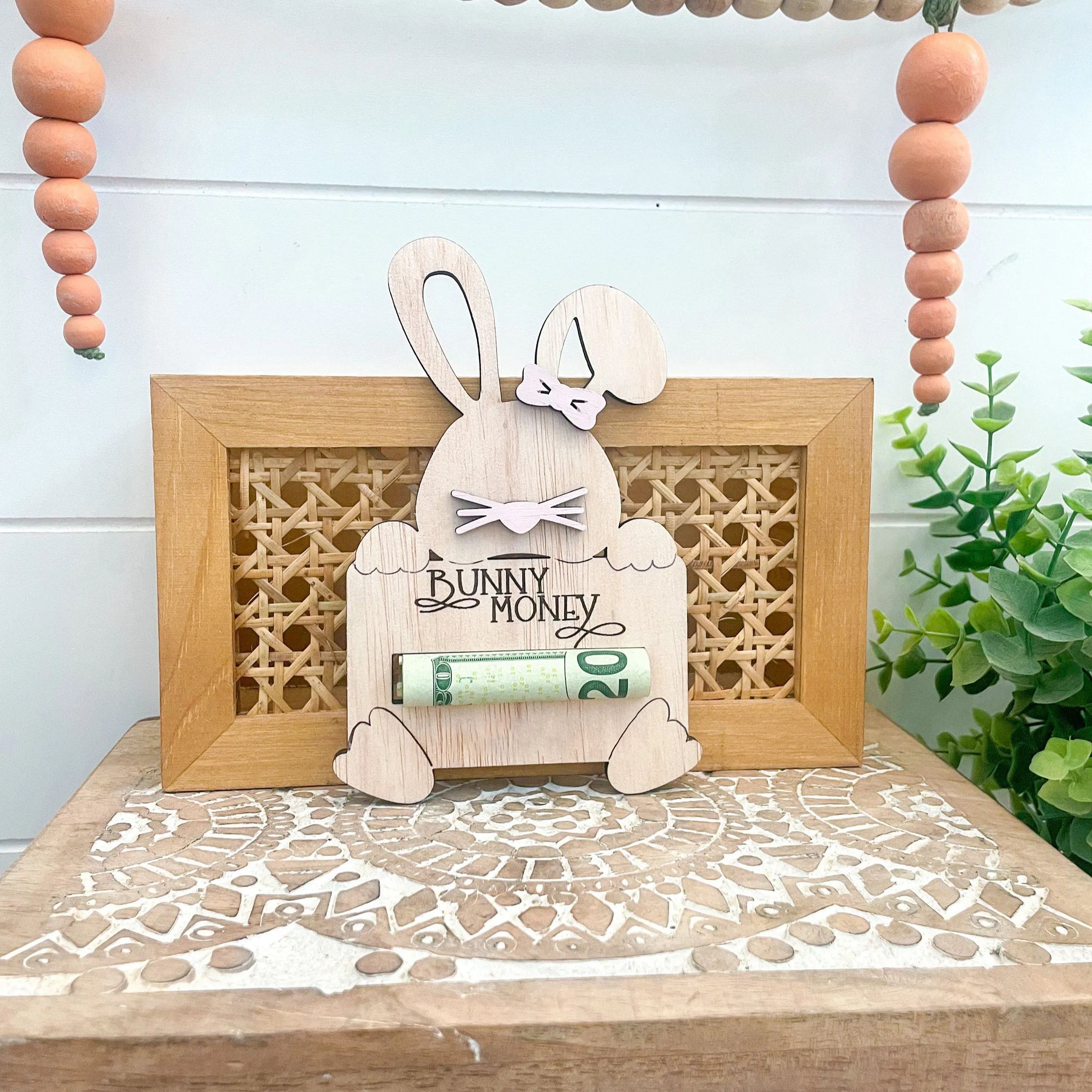 Easter Bunny Money Holder Gift