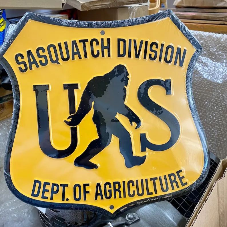 Sasquatch Division US Agriculture Sign