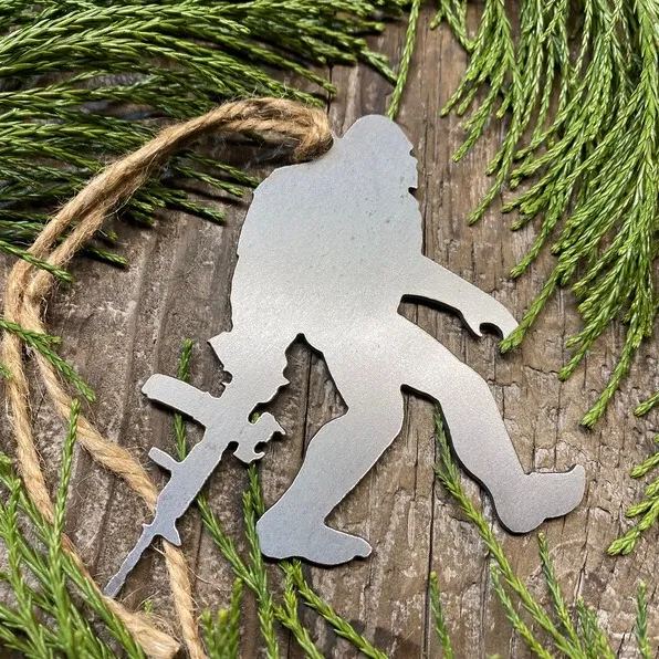 Bigfoot Metal Ornament