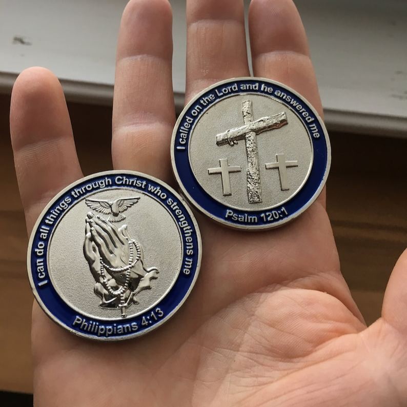 Praying Hands Challenge Coin