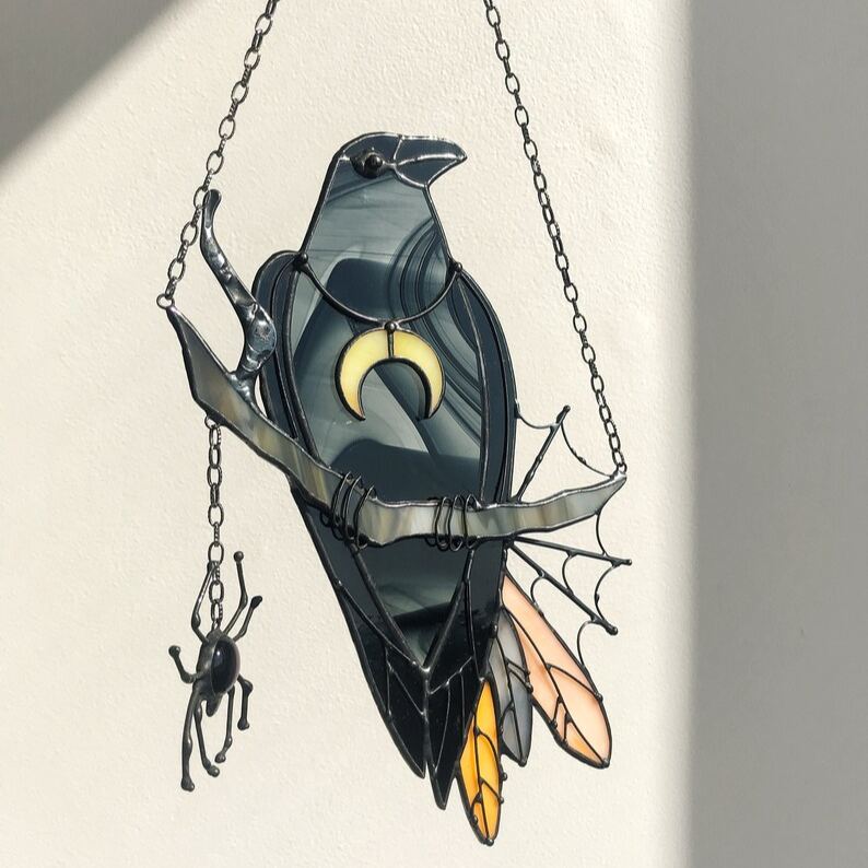 🖤Halloween Raven Suncatcher