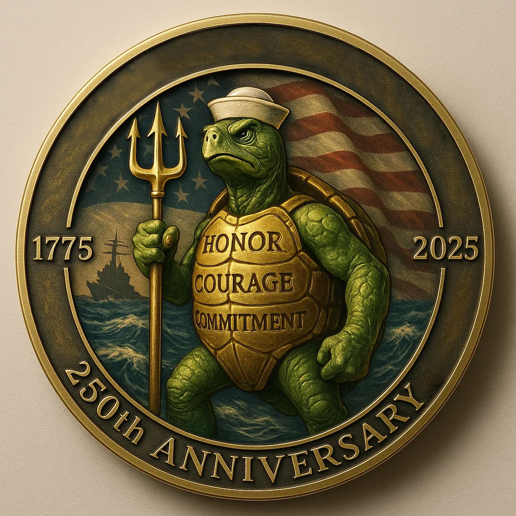 Golden Shellback Commemorative Coin