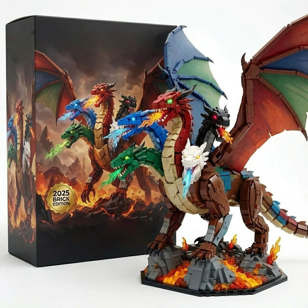 🎄Christmas Gift 50% Off--Fourth Wing: Tairn & Andarna Dual Dragon Collector Brick Edition