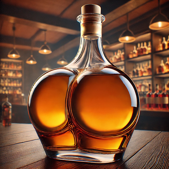 Laugh-Out-Loud Butt Whiskey Bottles