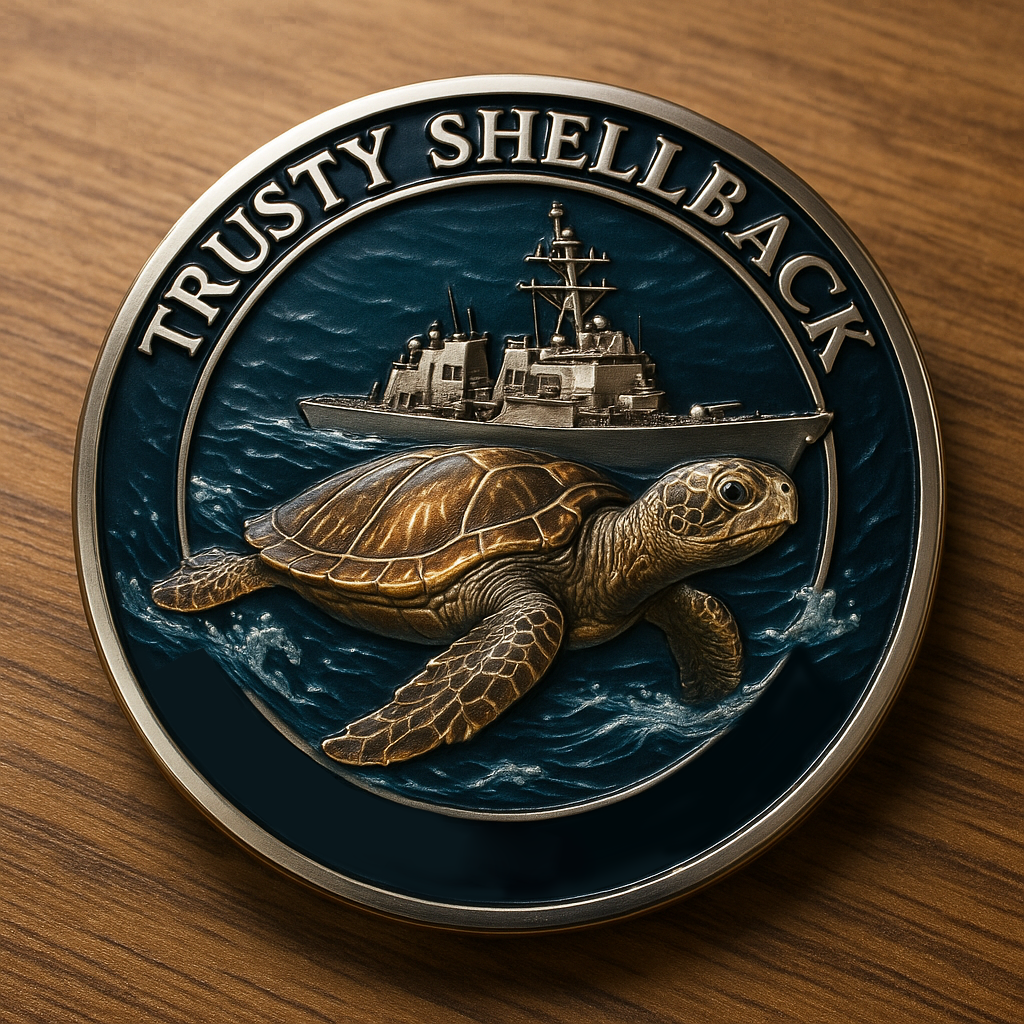 Golden Shellback Commemorative Coin