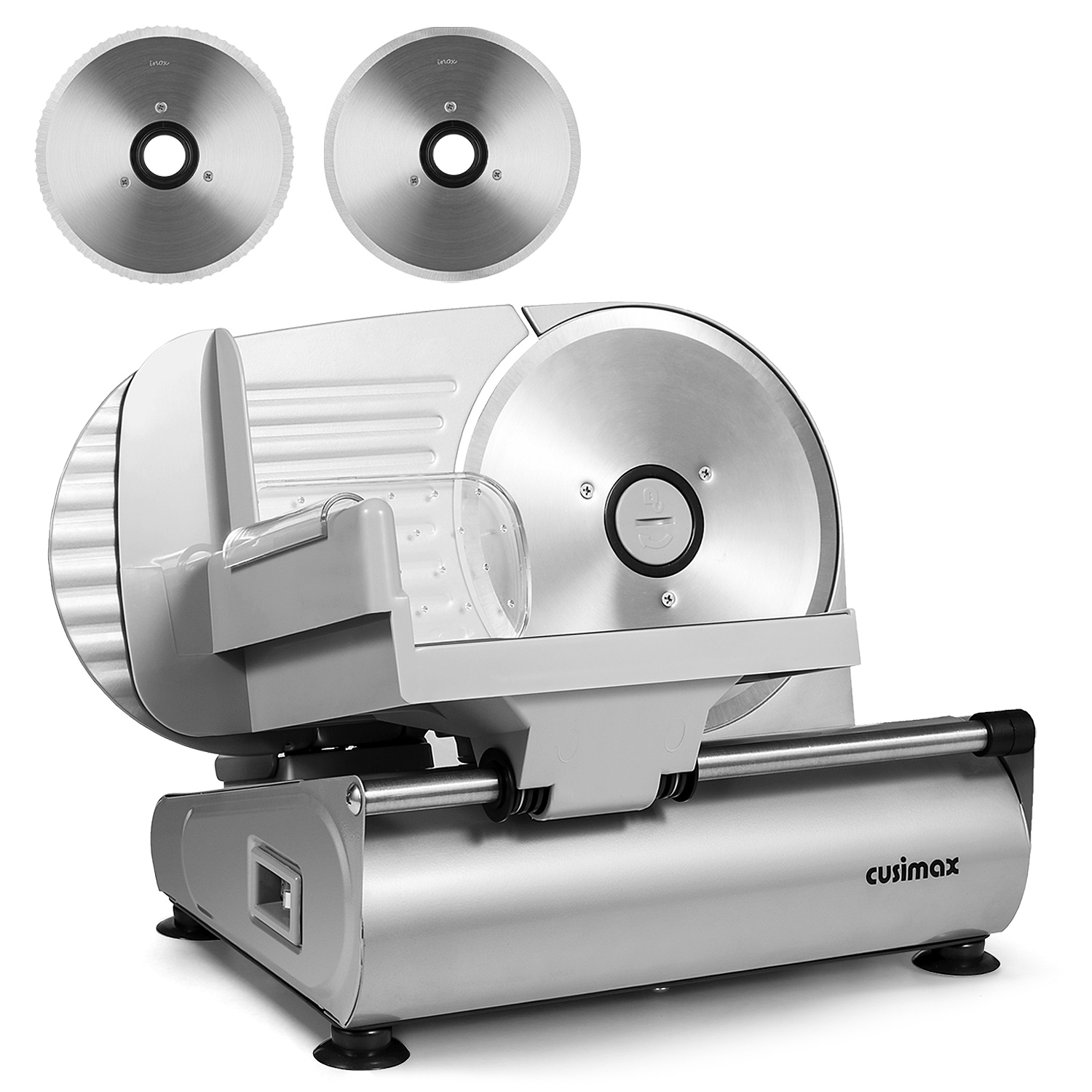 Cusimax 7.5 Inch Sliver Electric Food Slicer(Two Blade)