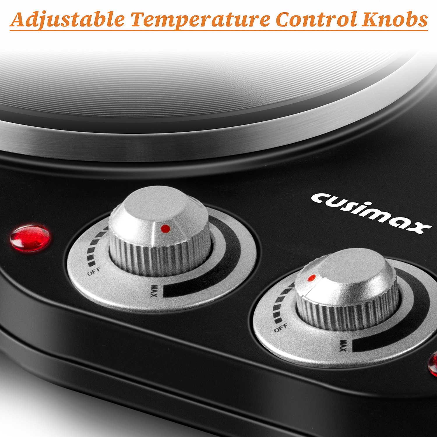 Cusimax 2500W Portable Double Hot Plate for Cooking(UK)