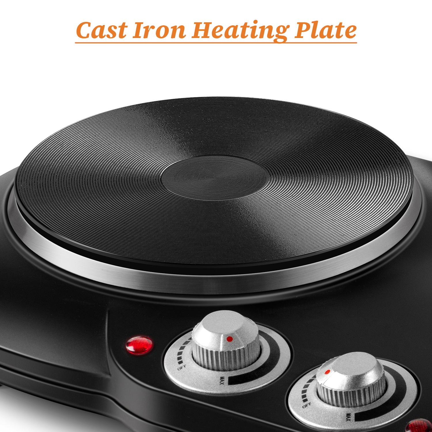 Cusimax 2500W Portable Double Hot Plate for Cooking(UK)