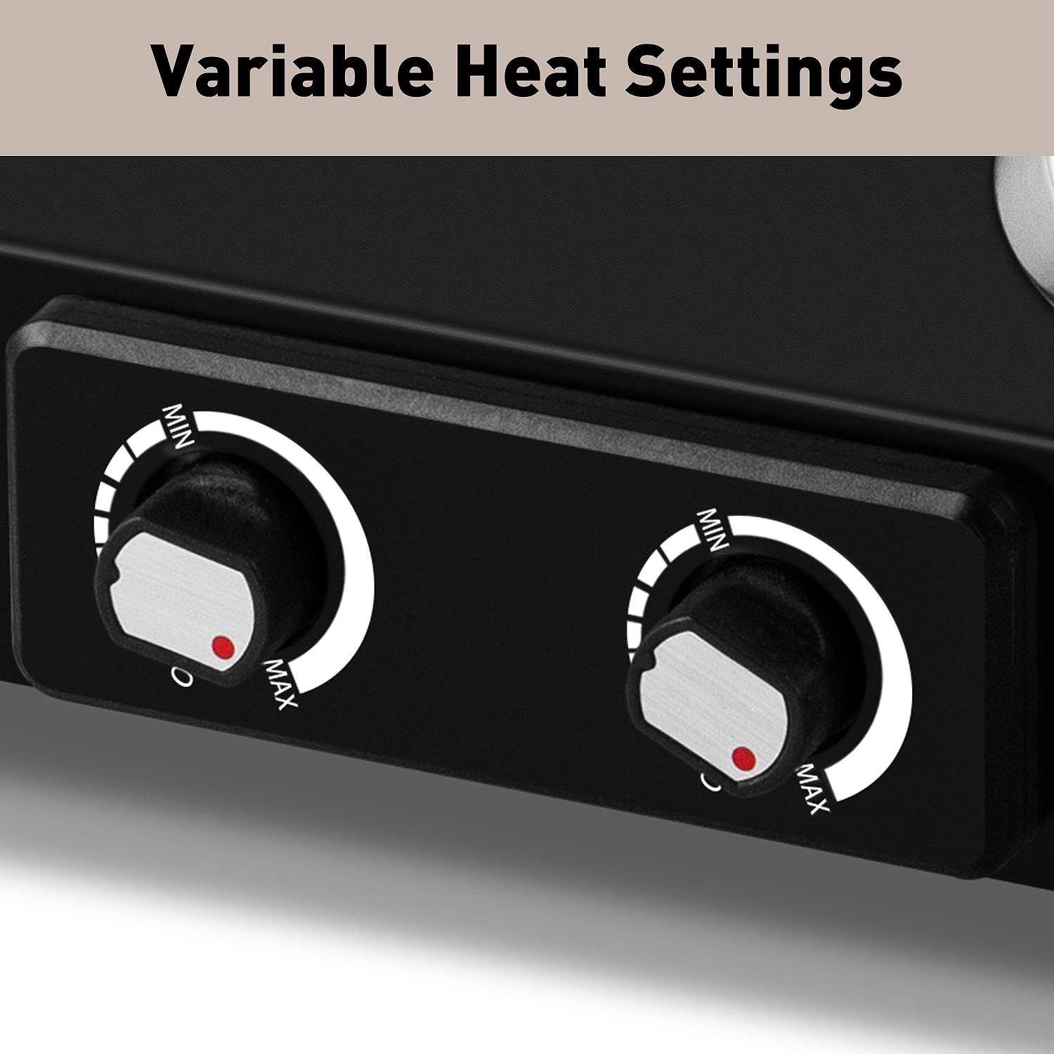 Cusimax 2100W Portable Ceramic Dual Hot Plate with Handle(UK)