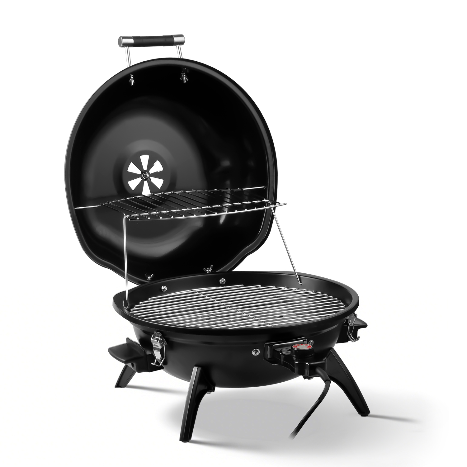 Cusimax 1600W Black Electric Table Grill with Lid(ES)