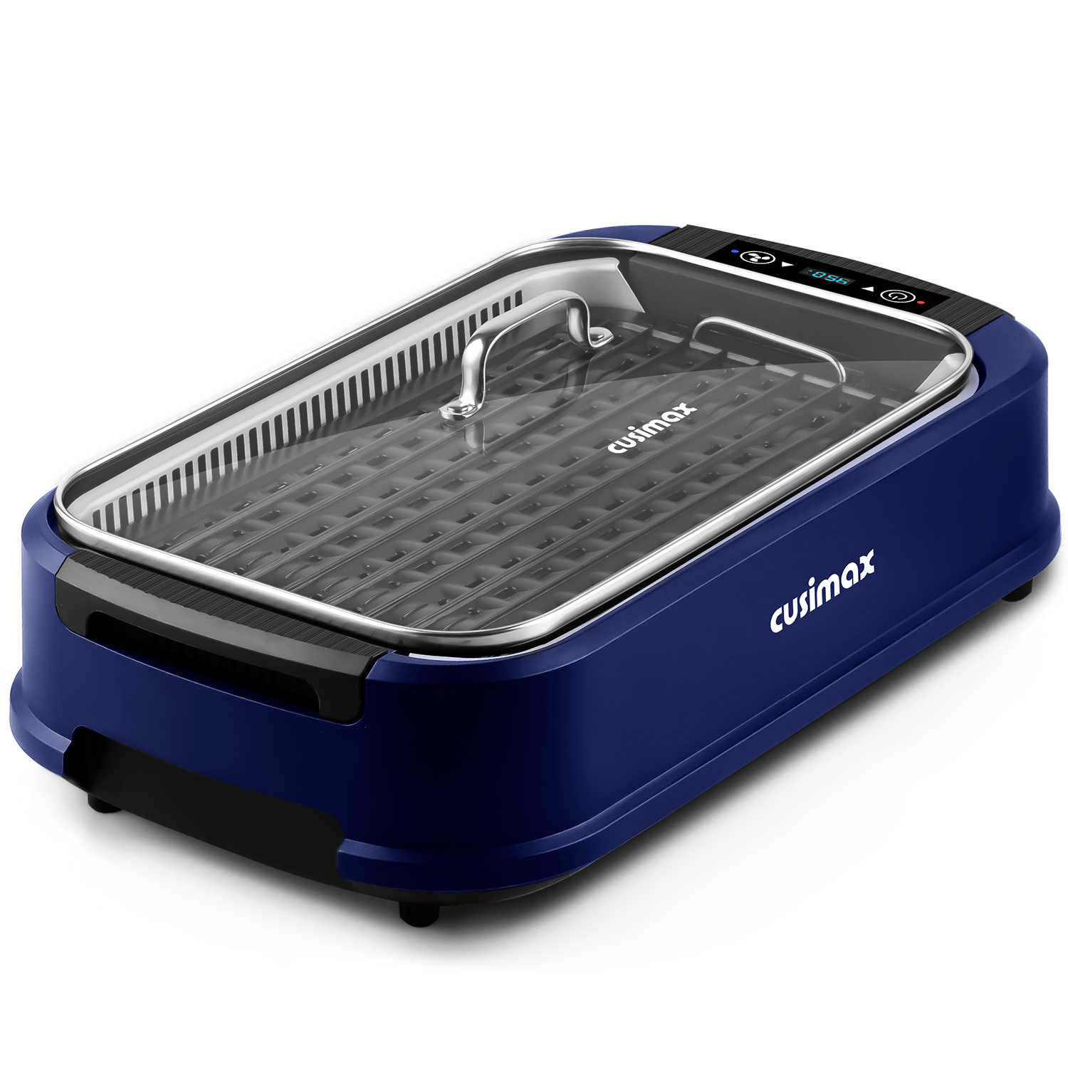 Cusimax Blue Electric Portable Indoor Smokeless Grill(IT)