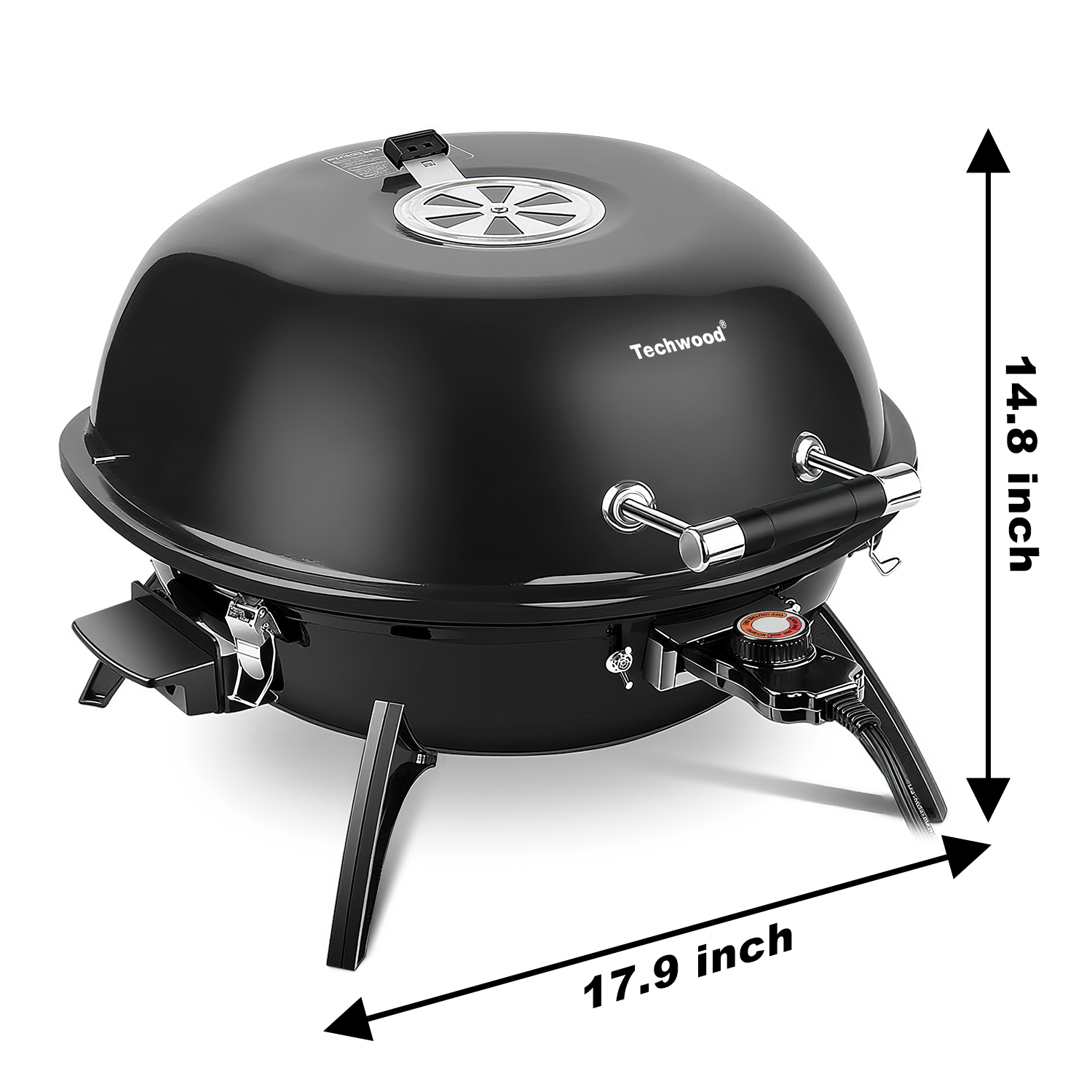 Cusimax 1600W Electric Table Grill with Lid(IT)