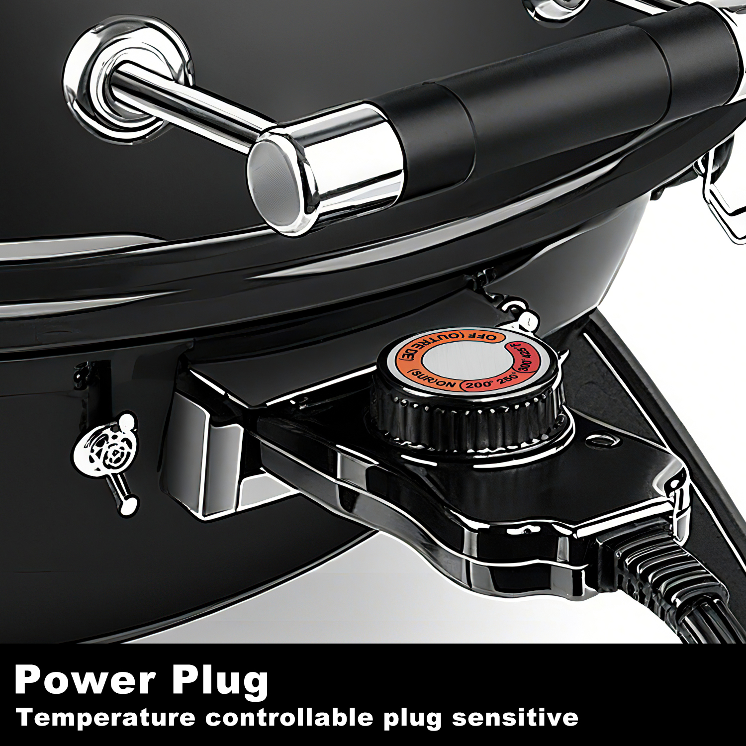 Cusimax 1600W Electric Table Grill with Lid(FR)