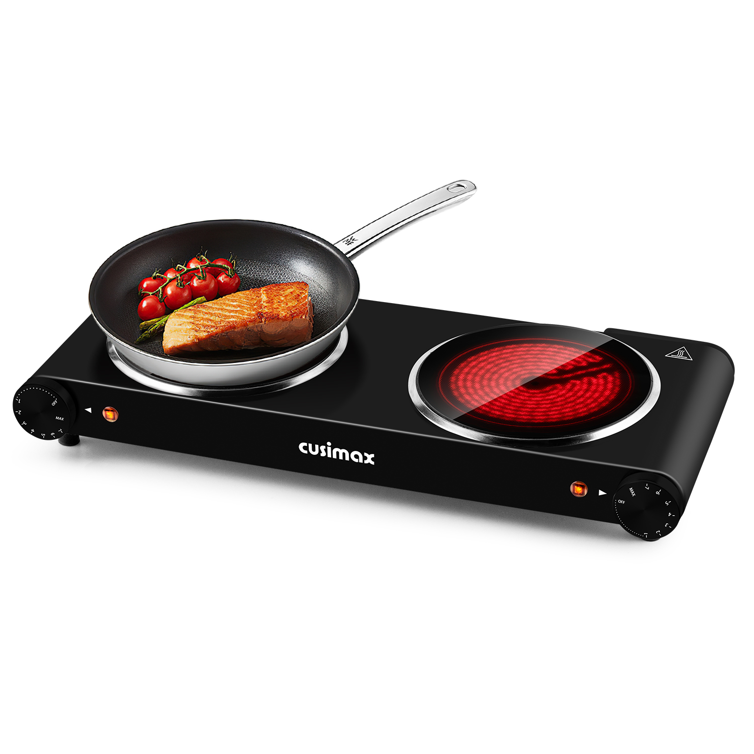 Cusimax 1800W Infrared Double Burner Electric Stove(FR)