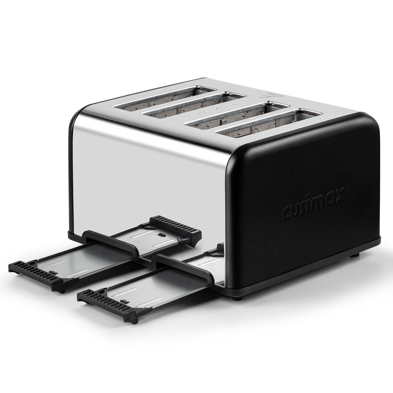 [Copy]Cusimax 4 Slice Toaster, Stainless Steel Toaster with Ultra-Clear LED Display & Extra Wide Slots, Dual Control Panels of 6 Shade Settings, Cancel/Bagel/Defrost Function, Removable Crumb Trays