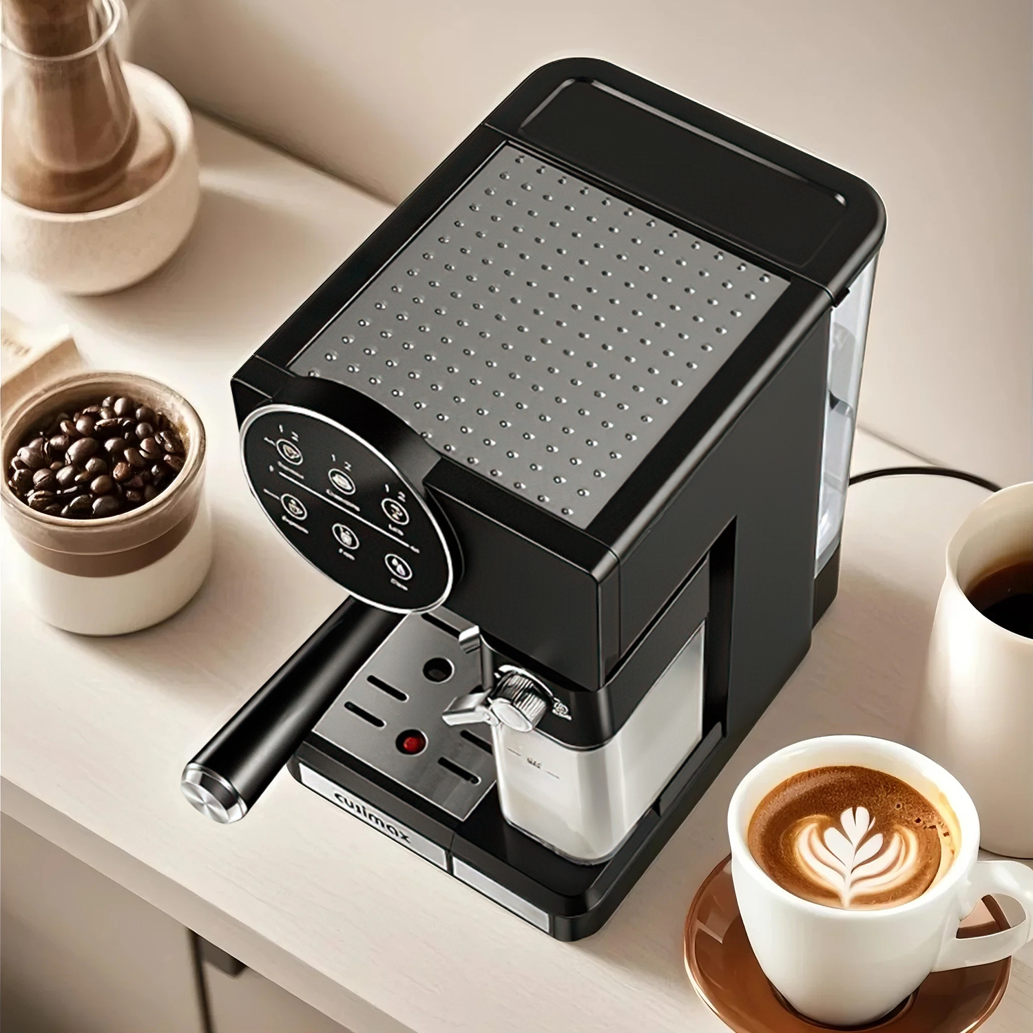 CUSIMAX Professional Espresso Machine for Home Barista – 20 Bar Pressure, Milk Frother, Compact Design – Café Quality Espresso, Latte & Cappuccino Maker (15 Bar US Standard) 