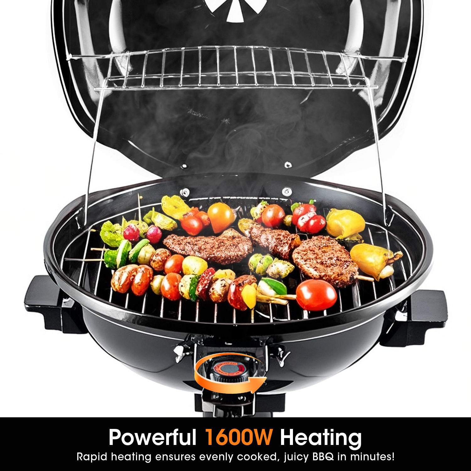 Cusimax 1600W Electric Stand Grill for Indoor and Outdoor Use(IT)