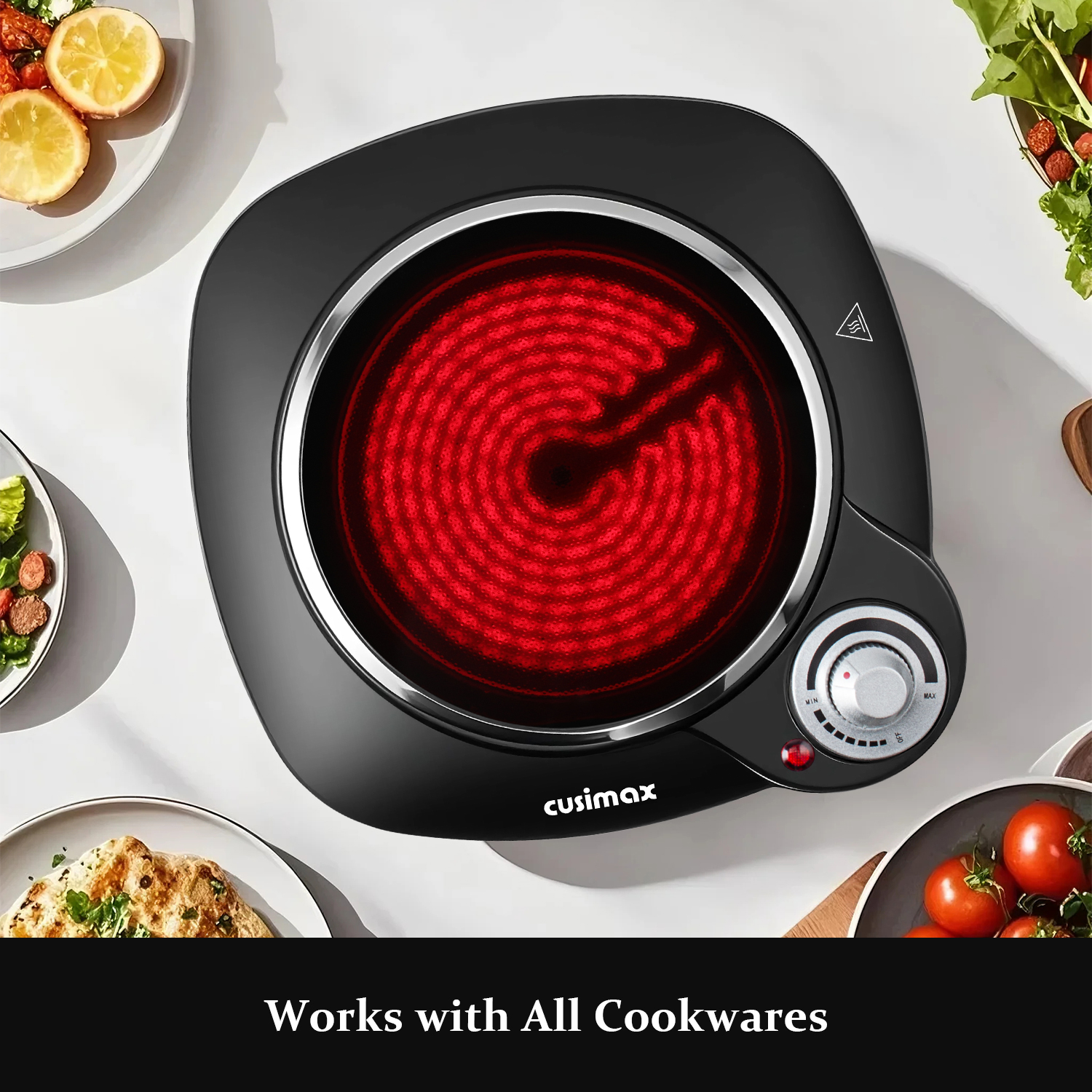 Cusimax 1200W Portable Ceramic Infrared Hot Plate