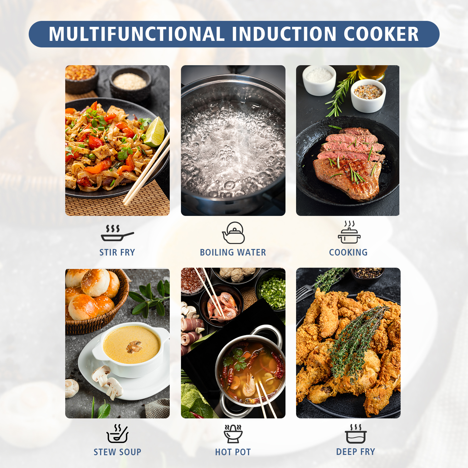 Cusimax Portable Induction Cooktop,Induction Hot Plate With Sensor Touch,10 Temperature and 9 Power Setting, Kids Safety Lock for Cast Iron, Stainless Steel Cookware